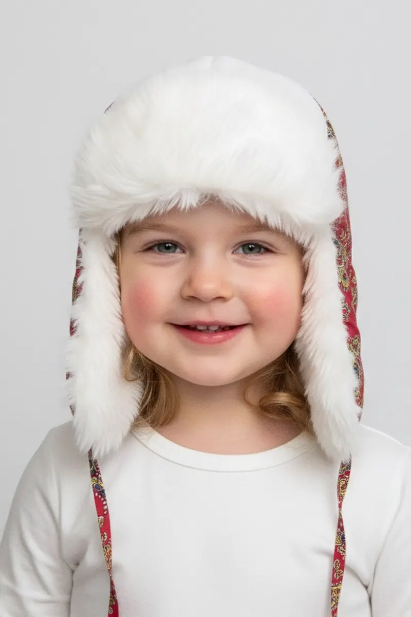 Kız Çocuk Pilot Kırmızı Şapka Kırmızı 6227