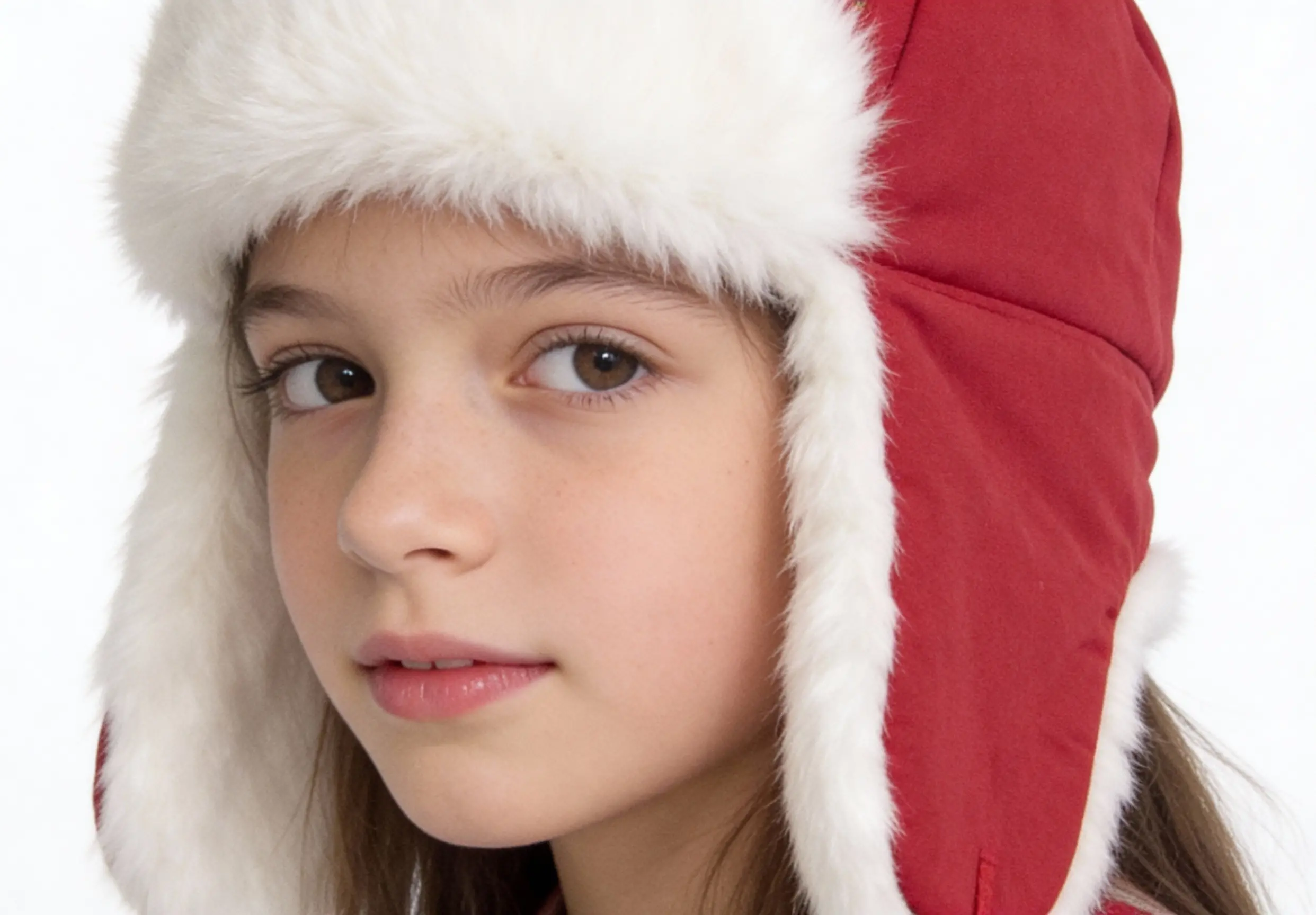 Kız Çocuk Pilot kırmızı Şapka 6225