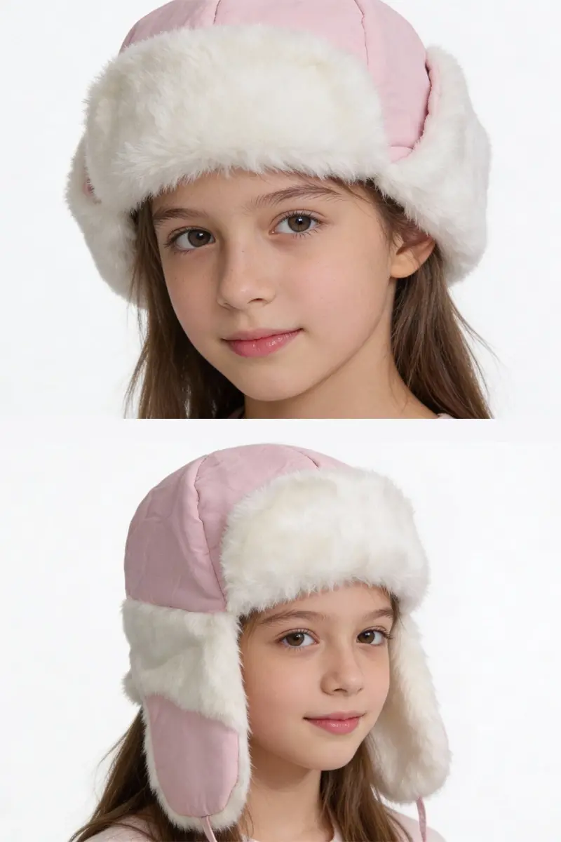 Kız Çocuk Pilot Pembe Şapka 6225