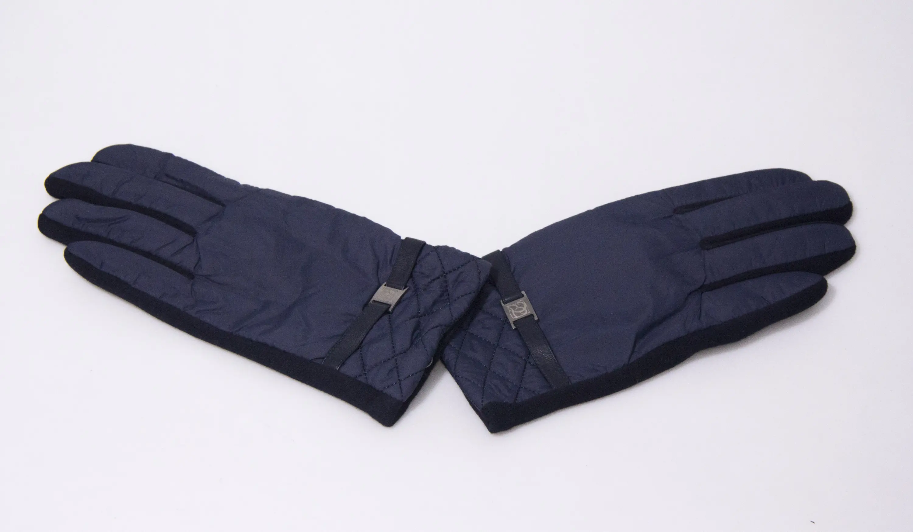 Erkek Kapitone Desenli Kışlık Eldiven - Metal Toka Detaylı Şık Tasarım-8154