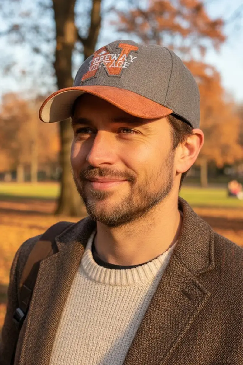 Bay Şapkacı - Treeway Vintage N Serisi Nakışlı Erkek Kep Şapka -6282