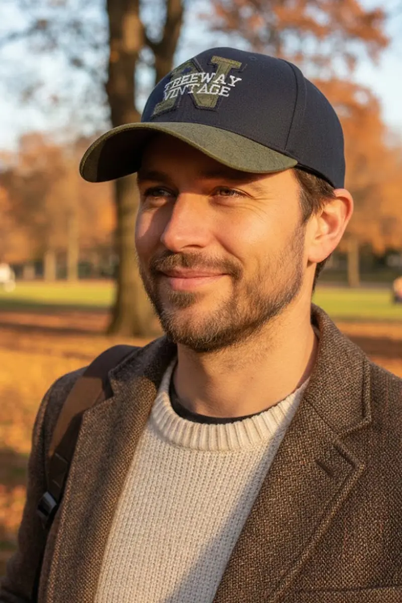 Bay Şapkacı - Treeway Vintage N Serisi Nakışlı Erkek Kep Şapka -6282