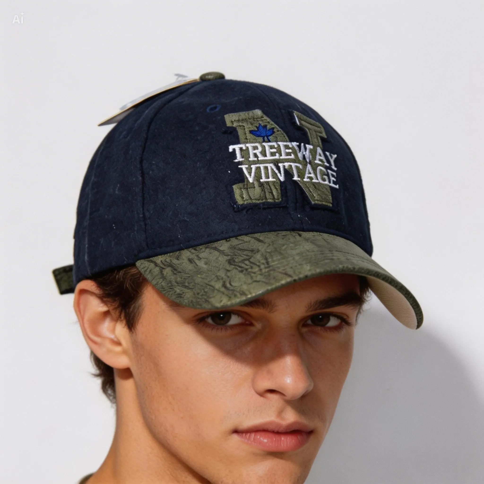 Bay Şapkacı - Treeway Vintage N Serisi Nakışlı Erkek Kep Şapka -6282