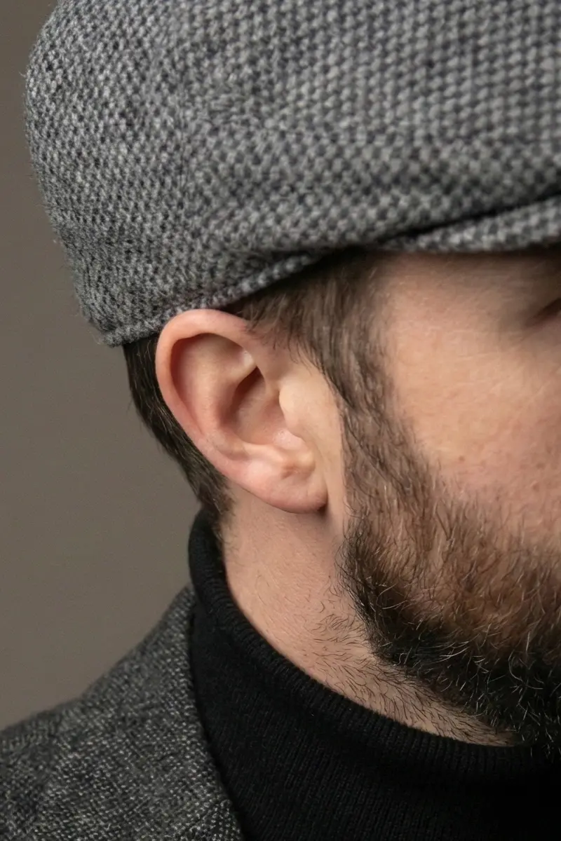 Bay Şapkacı %100 Yün Premium Kasket - Arkası Lastikli Esnek Beden