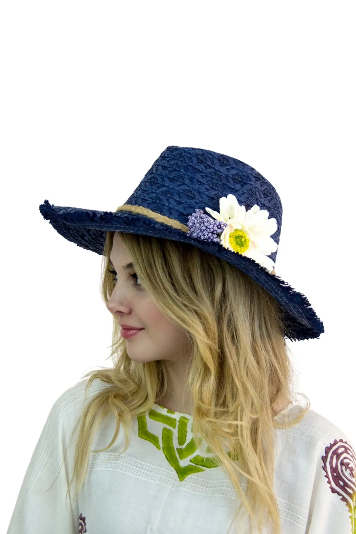 Geniş Kenarlı Hasır Şapka 1414