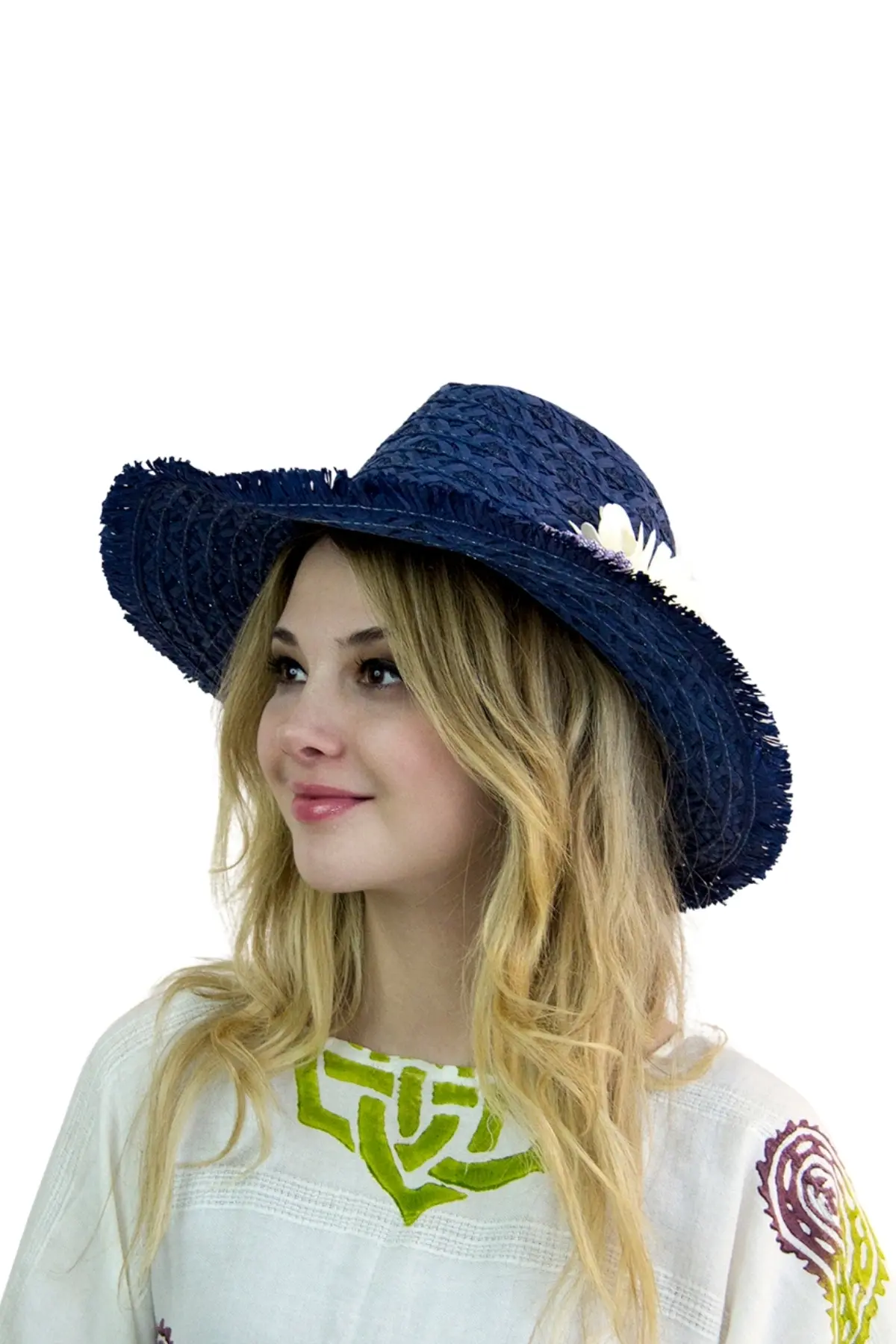 Geniş Kenarlı Hasır Şapka 1414