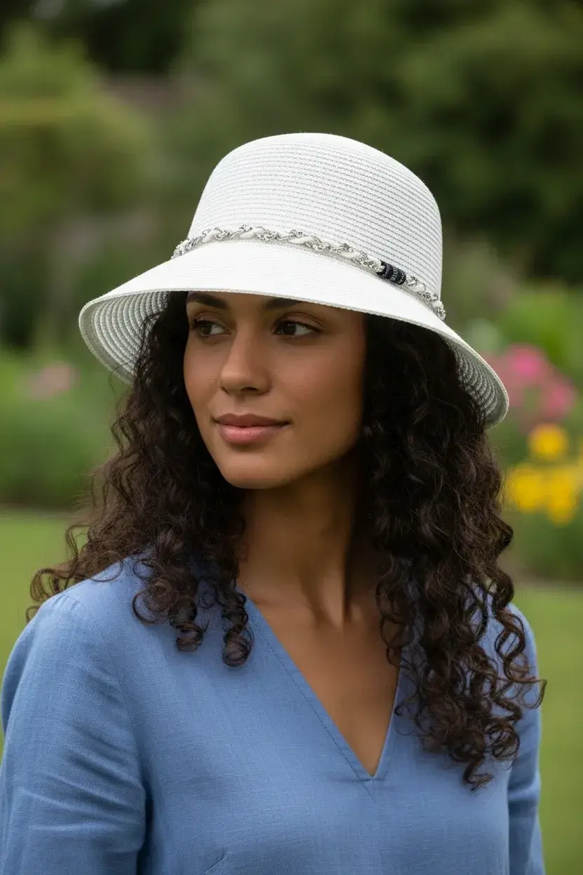 Kadın Simli Şeritli Şapka 1416