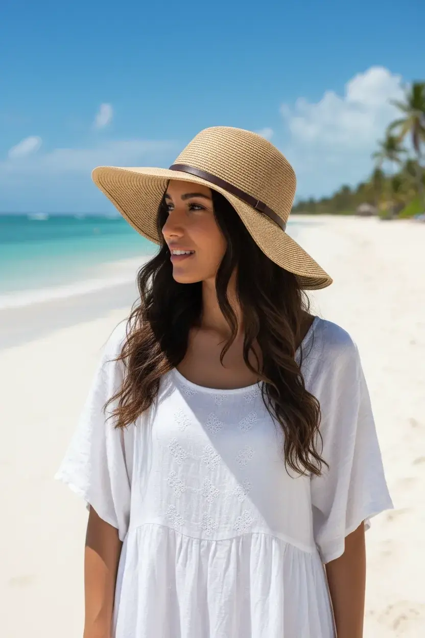 Hasır Kadın Şapka 3862