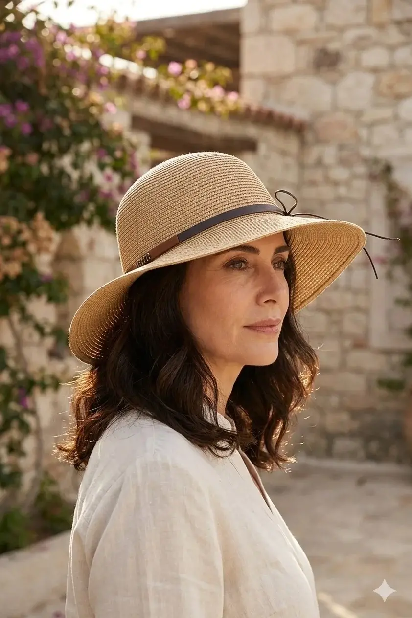 Hasır Kadın Şapka 3862