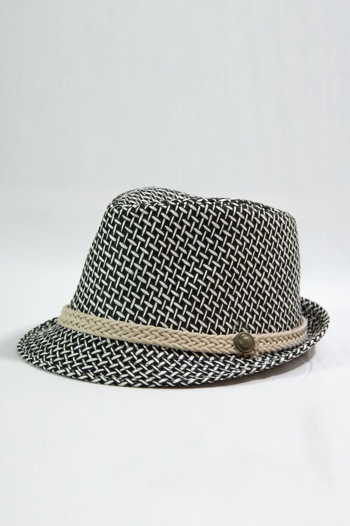 Düğmeli Kadın Fötr Şapka 6252