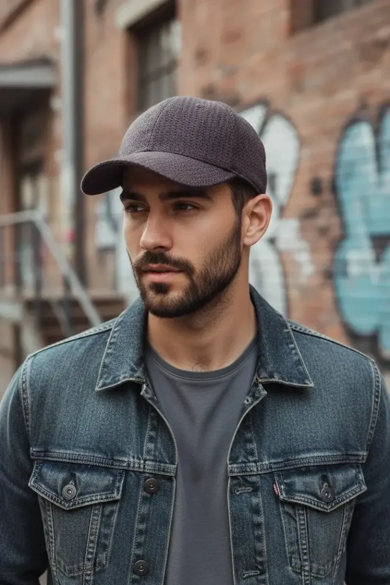 Erkek-Desenli-Kep-şapka