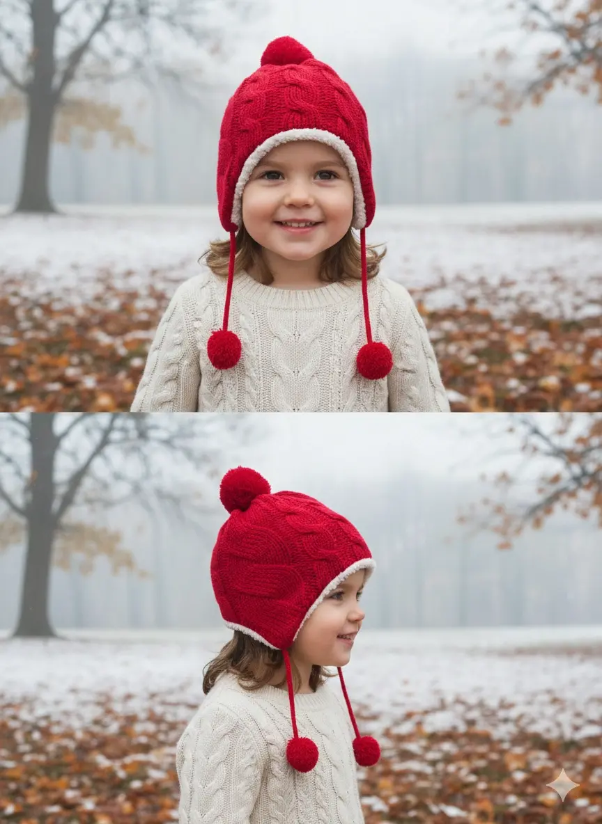 Bay Şapkacı - Peluş Astarlı Akrilik Örgü Bere Şapka - 2417