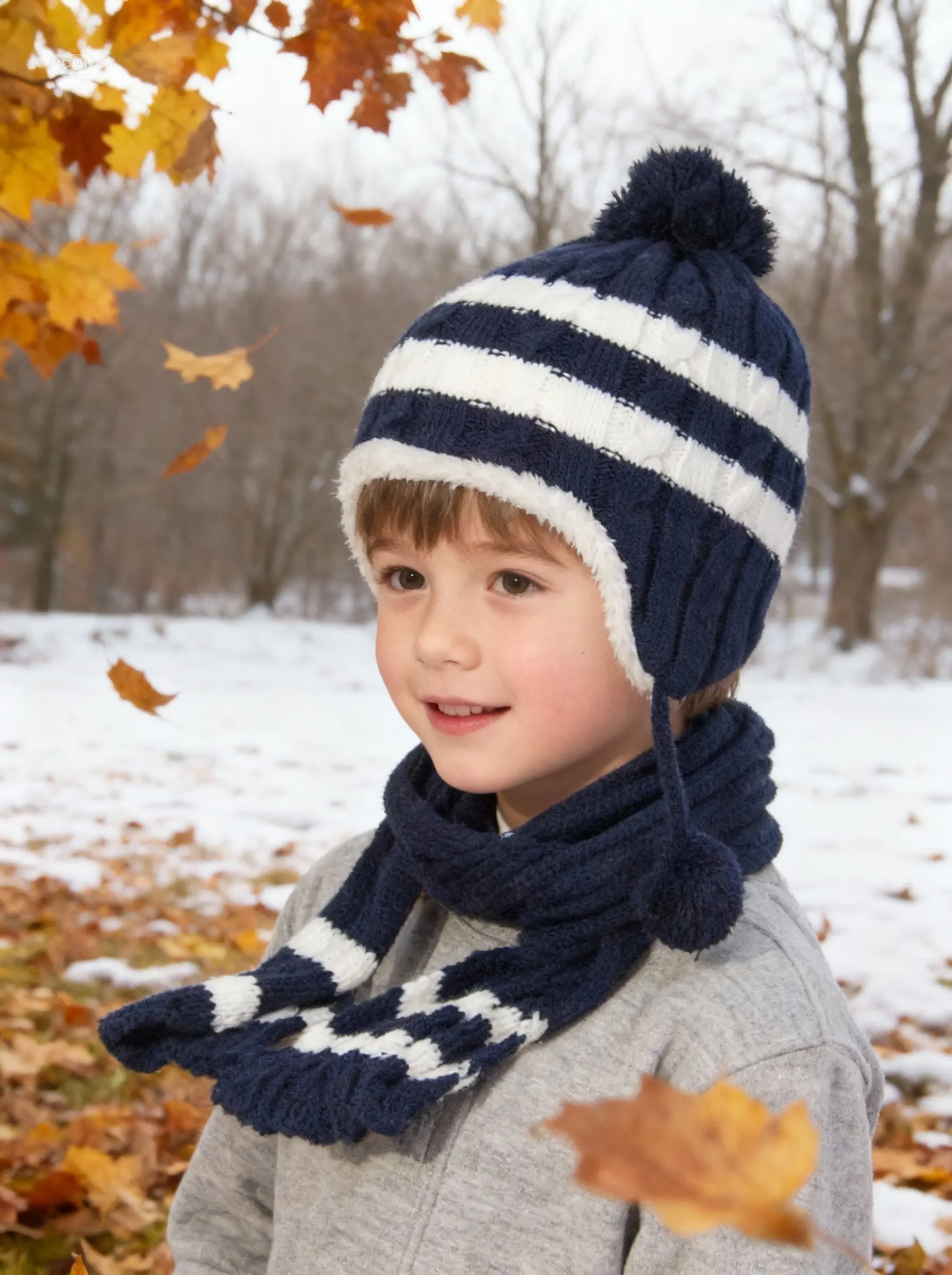 Erkek Çocuk Atkı Bere Takım 5555