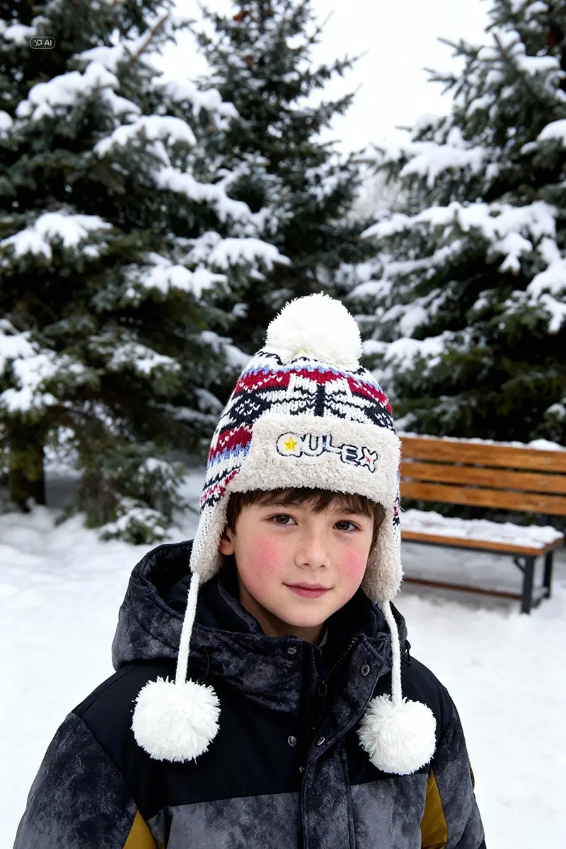 Jakarlı Unisex Çocuk Pilot Bere 1146 Lacivert