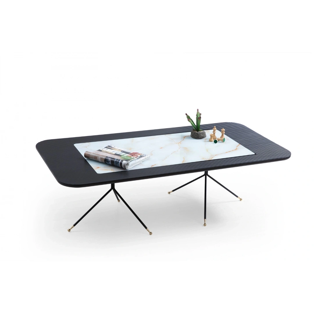 Diamond Orta Sehpa (Siyah-Beyaz)