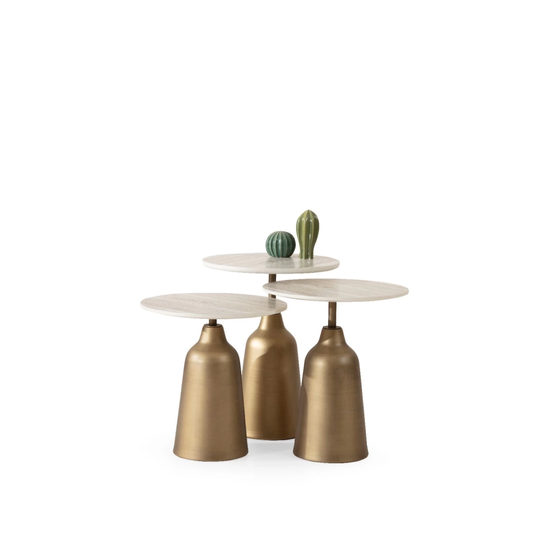 Beige Zigon Sehpa