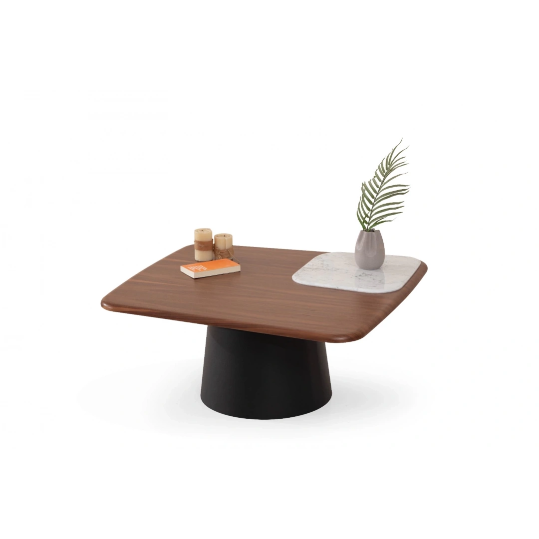 Bueno Orta Sehpa (Beyaz-Siyah)