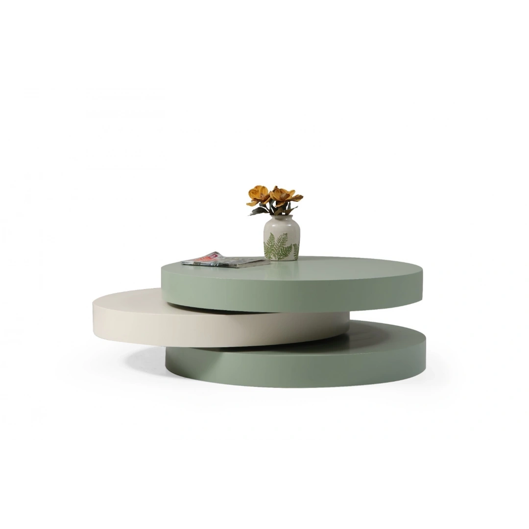 Triple Yuvarlak Orta Sehpa