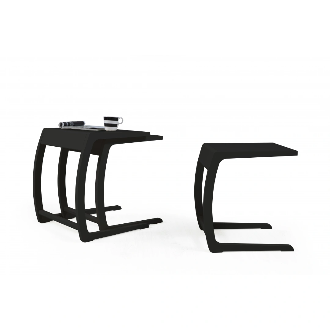 Prada Zigon Sehpa (Siyah)