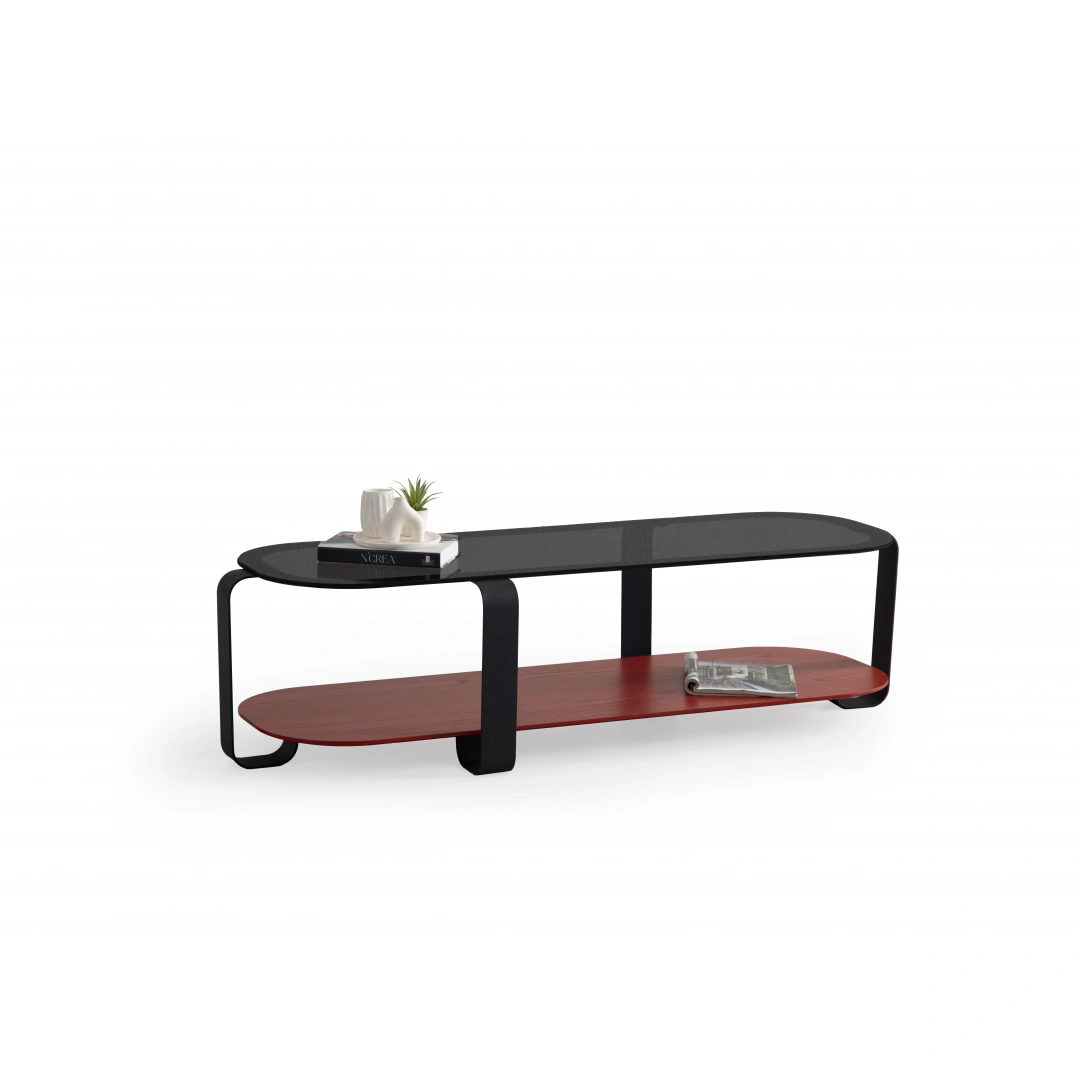 Royal Dikdörtgen Orta Sehpa (Kırmızı)