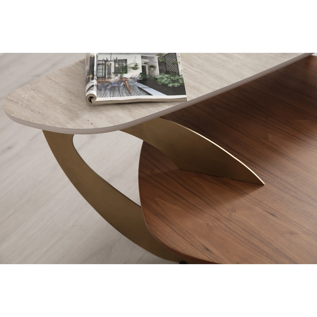 Solid Orta Sehpa (Traverten)