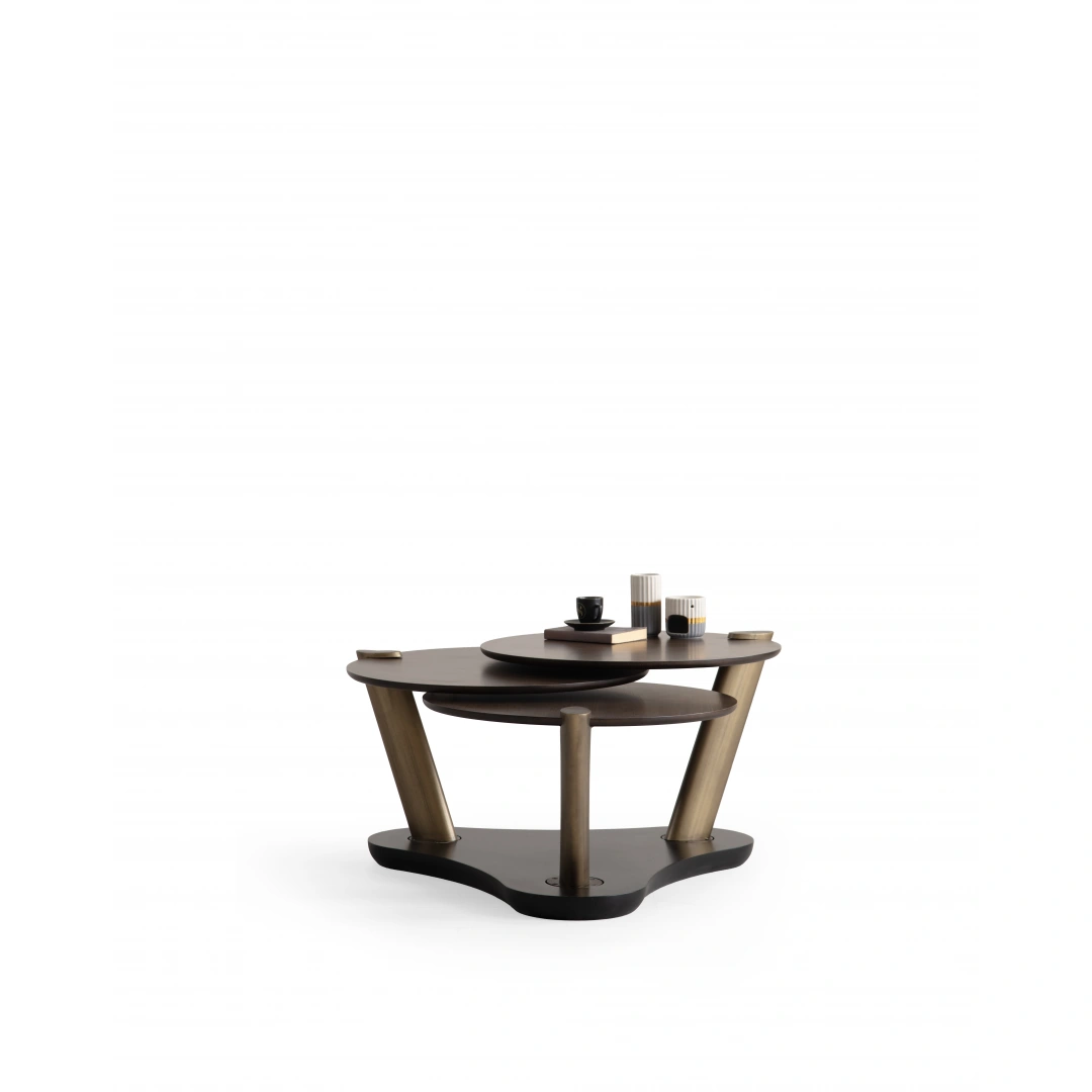 Trio Orta Sehpa (Pirinç)