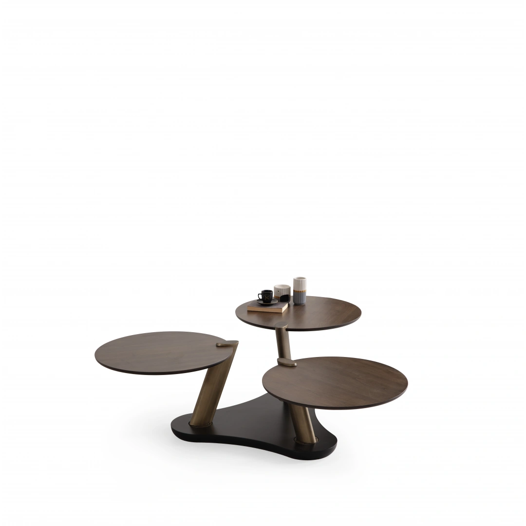 Trio Orta Sehpa (Pirinç)