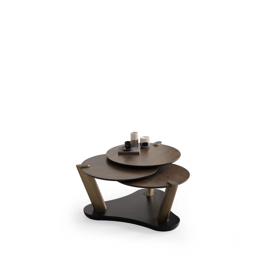 Trio Orta Sehpa (Pirinç)