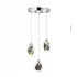 Dolunay Led 3Lü Modern Krom Kasa Lüks Avize