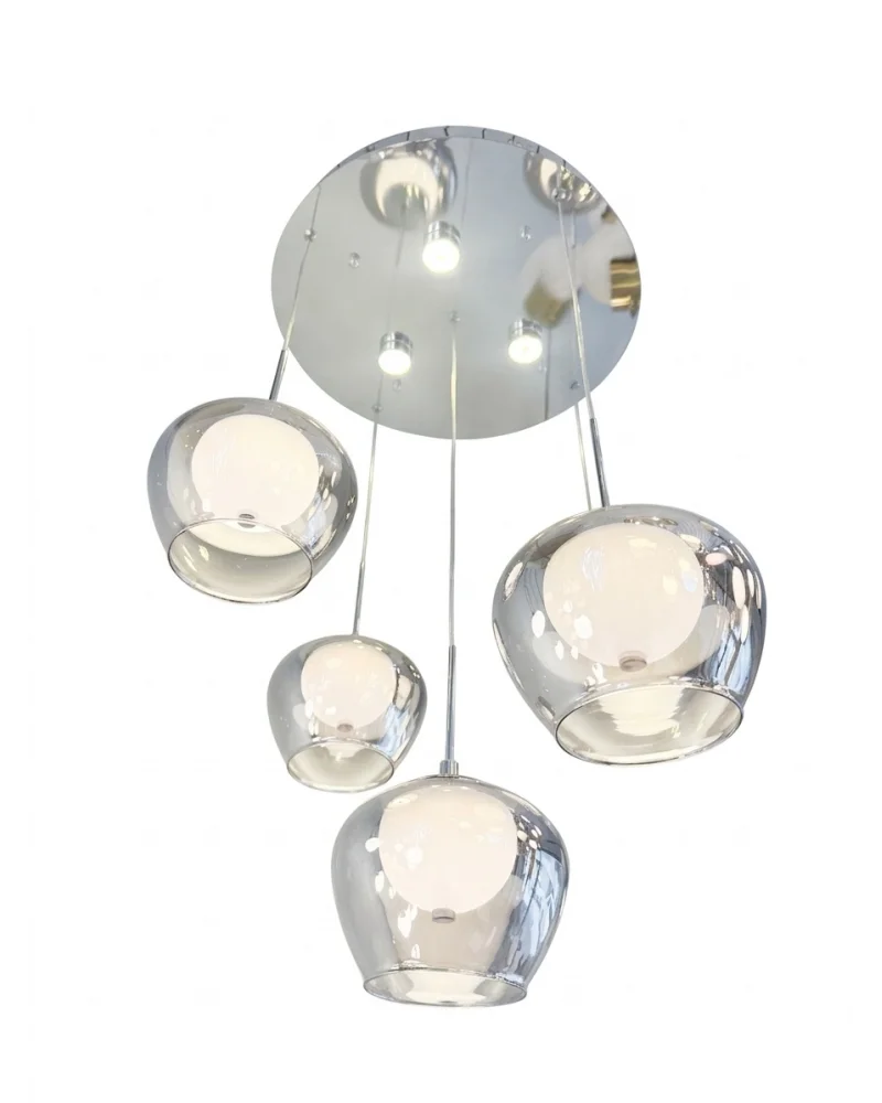 Zena 5li Krom Ledli Sarkıt Avize