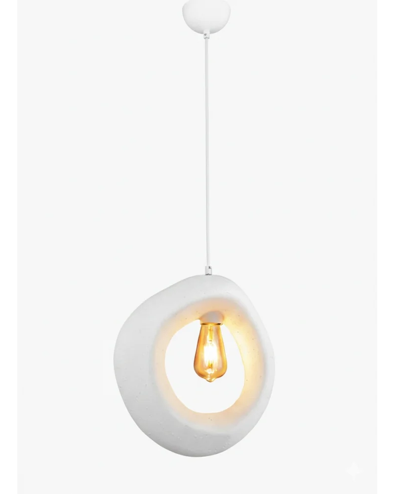 Sarkıt Tekli 32 Cm Halka Beton Avize