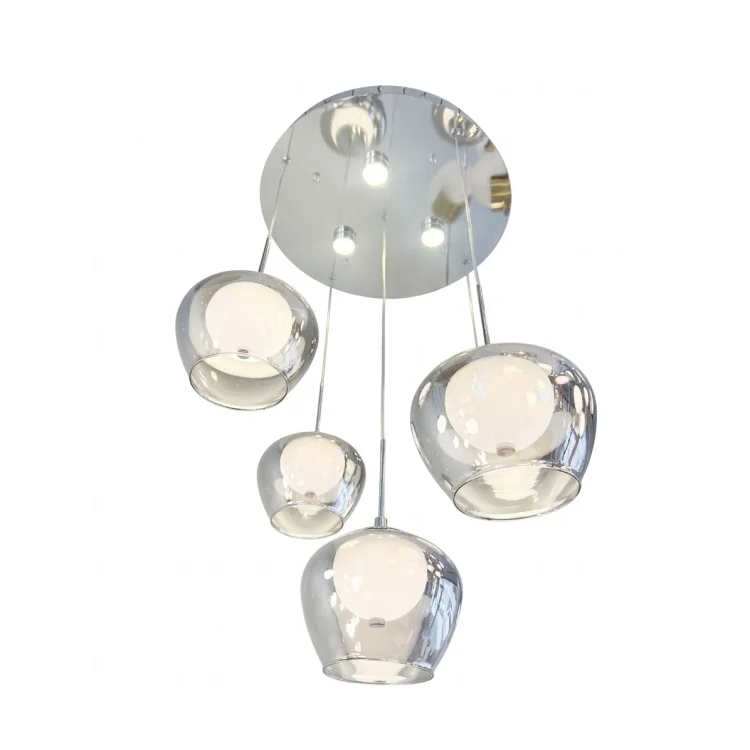 Zena 5li Krom Ledli Sarkıt Avize