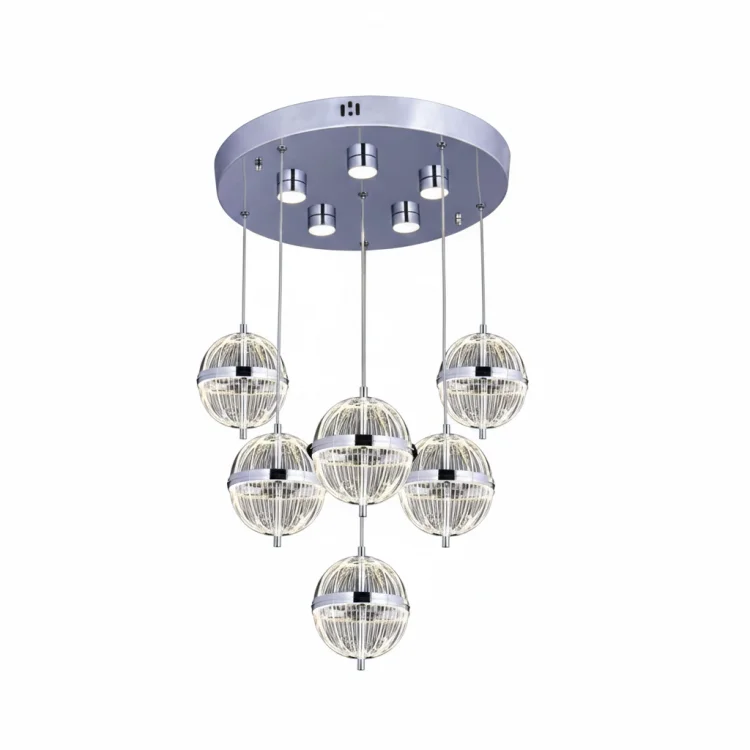 Carina 6Lı Krom Ledli Sarkıt Avize