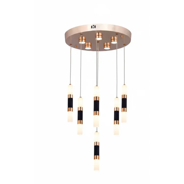 Lion Gold Ledli 6lı Lüks Sarkıt Avize