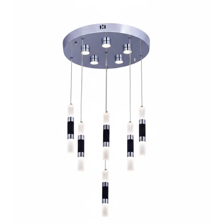 Lion Krom Ledli 6lı Lüks Sarkıt Avize