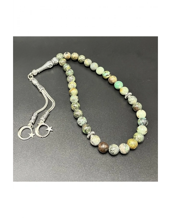 Afrika Turkuaz 8mm 33lük Doğal Taş Tesbih