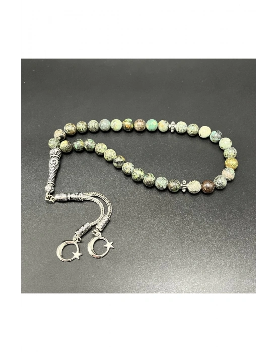 Afrika Turkuaz 8mm 33lük Doğal Taş Tesbih