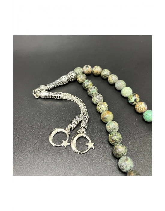 Afrika Turkuaz 8mm 33lük Doğal Taş Tesbih