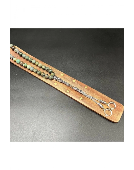 Afrika Turkuaz 8mm 33lük Doğal Taş Tesbih