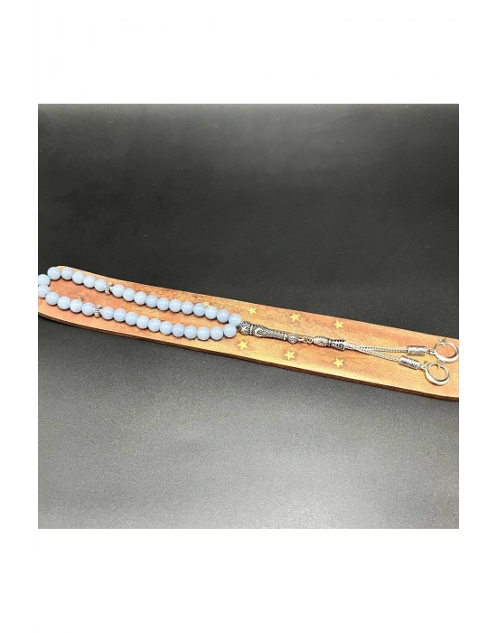 Anjelit 8mm 33lük Doğal Taş Tesbih