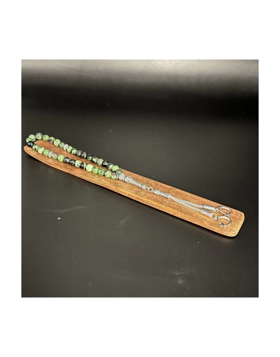 Anyolit 8mm 33lük Doğal Taş Tesbih