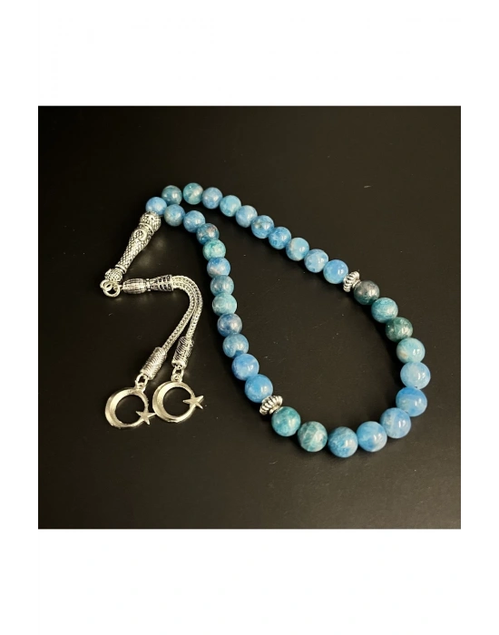 Apatit 8mm 33lük Doğal Taş Tesbih