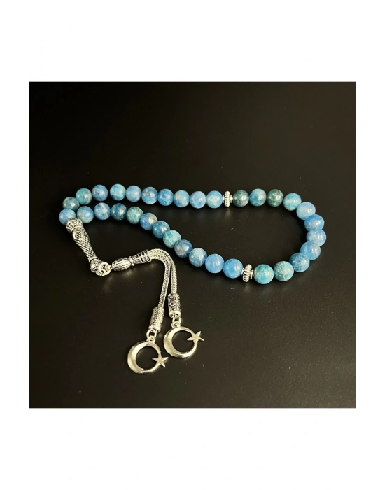 Apatit 8mm 33lük Doğal Taş Tesbih