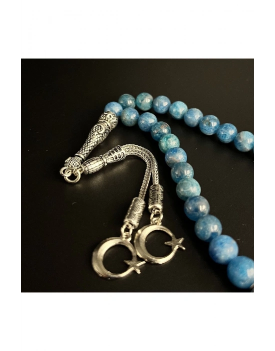 Apatit 8mm 33lük Doğal Taş Tesbih