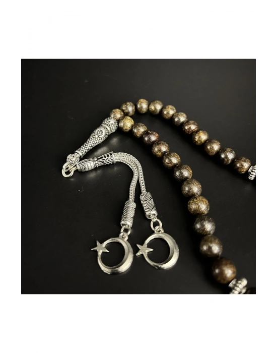 Bronzit 8mm 33lük Doğal Taş Tesbih