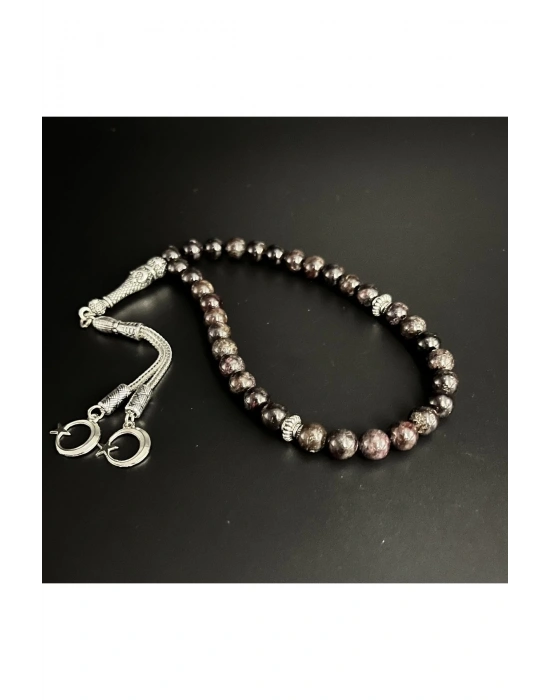 Granat Lal 8mm 33lük Doğal Taş Tesbih