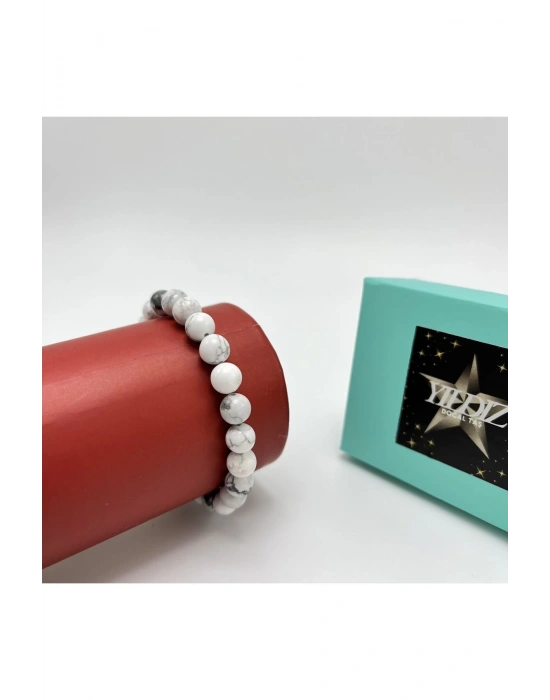 Havlit 8mm Elastik Misinalı Doğal Taş Bileklik