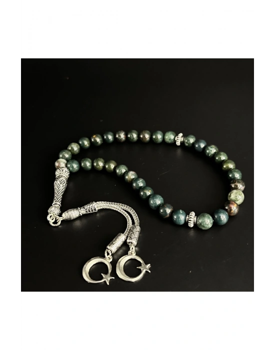 Kan Taşı 8mm 33lük Doğal Taş Tesbih