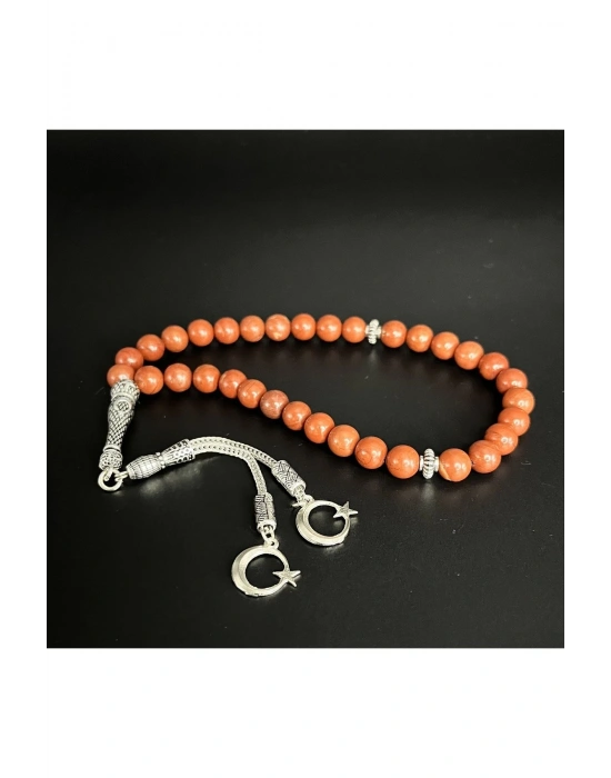 Kırmızı Jasper 8mm 33lük Doğal Taş Tesbih