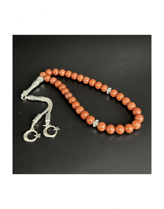 Kırmızı Jasper 8mm 33lük Doğal Taş Tesbih